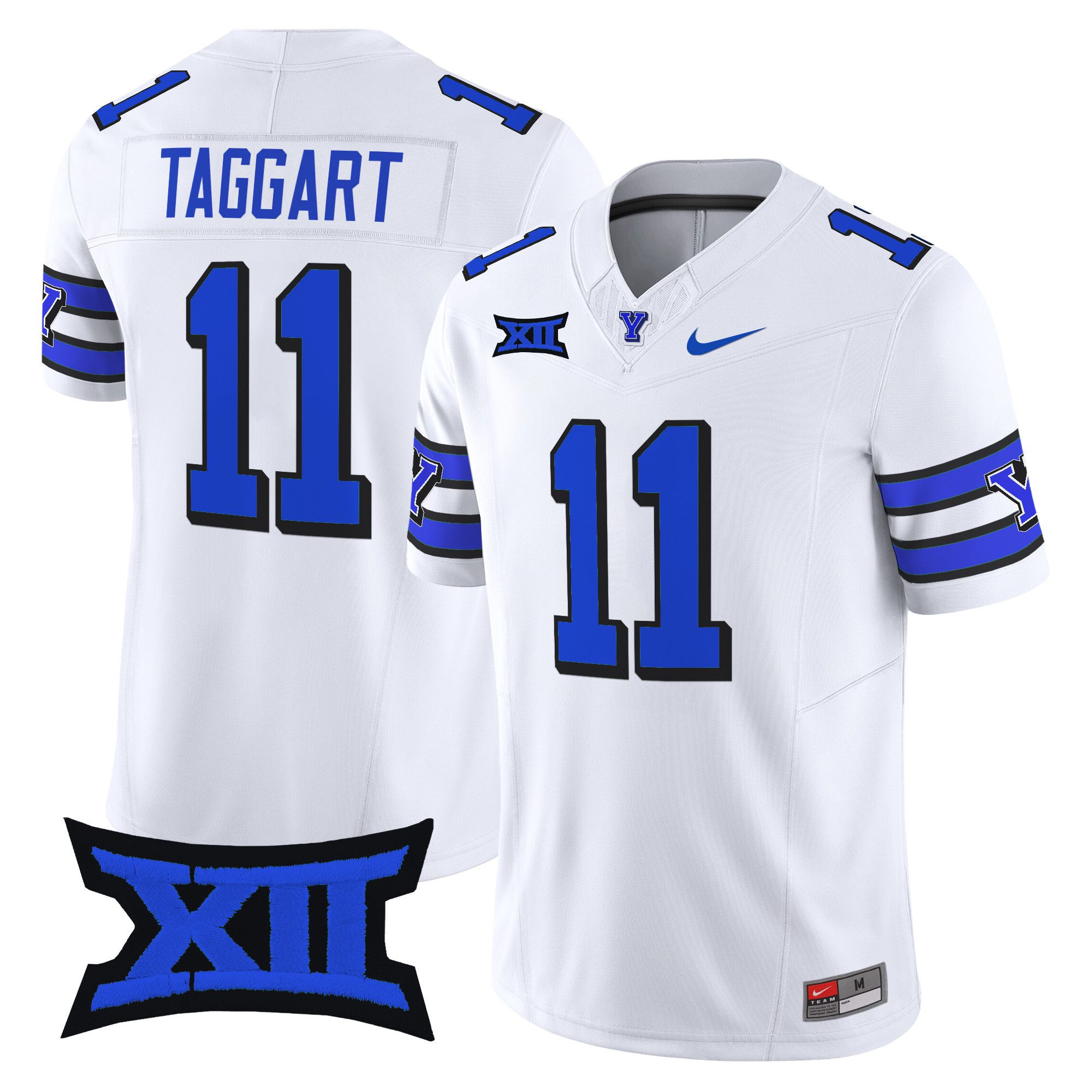 Men BYU Cougars #11 Taggart White Nike 2024 Vapor Limited NCAA Jersey style 1->more ncaa teams->NCAA Jersey